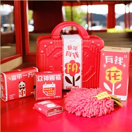 【新年有錢FA】原創新年行李箱禮盒|新年員工禮品