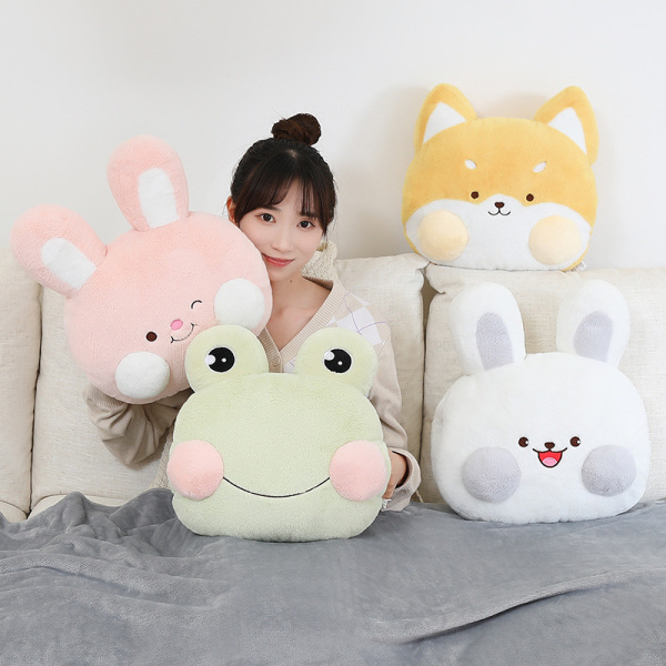 可愛軟萌午休抱枕毛毯 卡通暖手動物抱枕 公司員工生日禮物1